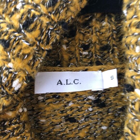 A.L.C. Sumner Turtleneck Sweater in Mustard Multi - Picture 6 of 7